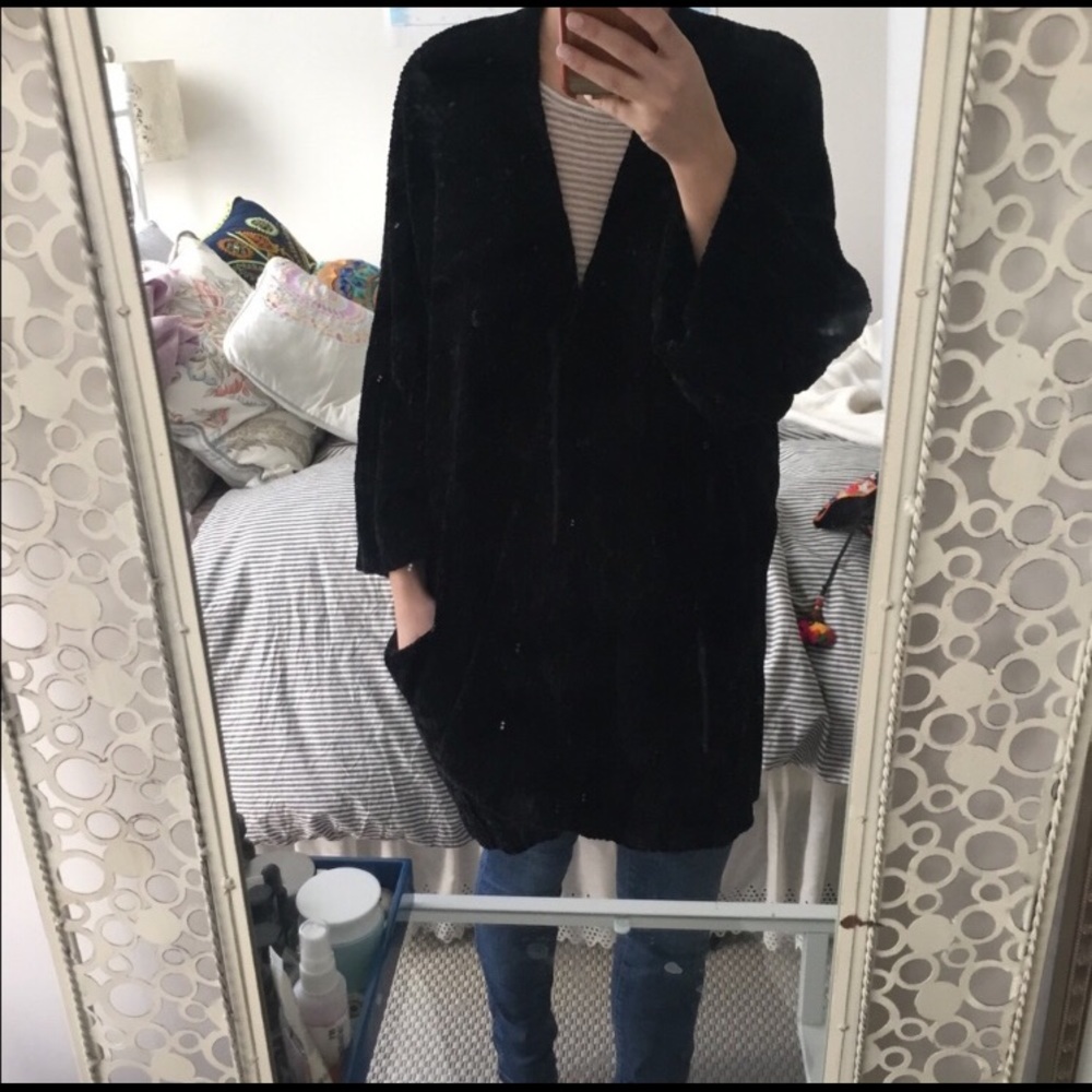 Oversized Anthropologie sweater.